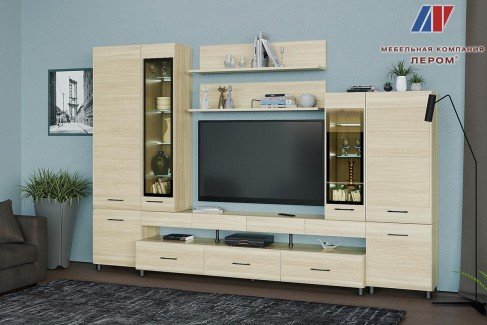 Модульная гостиная Камелия 3 ясень асахи