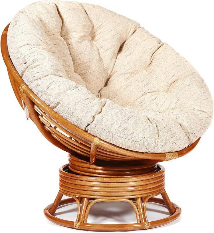 Кресло-качалка Papasan (Папасан) w 23/01 B с подушкой