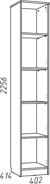 Шкаф для книг Фанк
