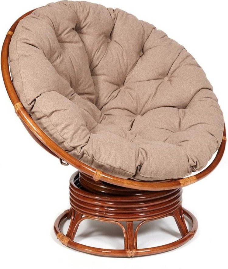 Кресло-качалка Papasan (Папасан) w 23/01 B с подушкой