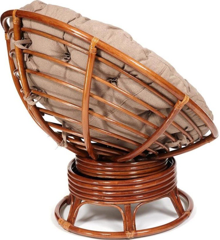 Кресло-качалка Papasan (Папасан) w 23/01 B с подушкой