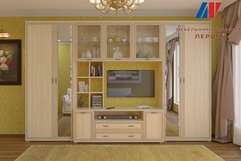 Модульная гостиная Карина 6 ясень асахи