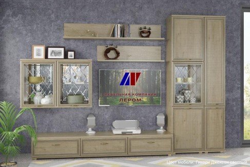 Модульная гостиная Карина 1 гикори джексон светлый