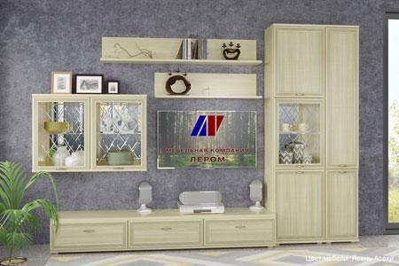 Модульная гостиная Карина 1 ясень асахи